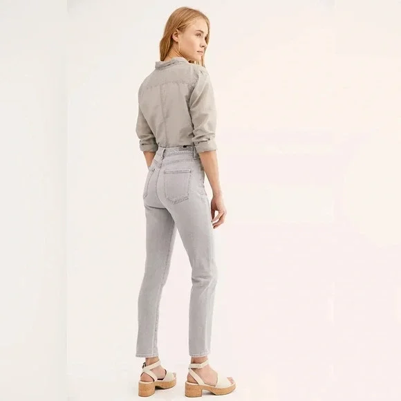 NWT Citizens of Humanity/ Free People Olivia Exposed Button High Rise Slim Ankle